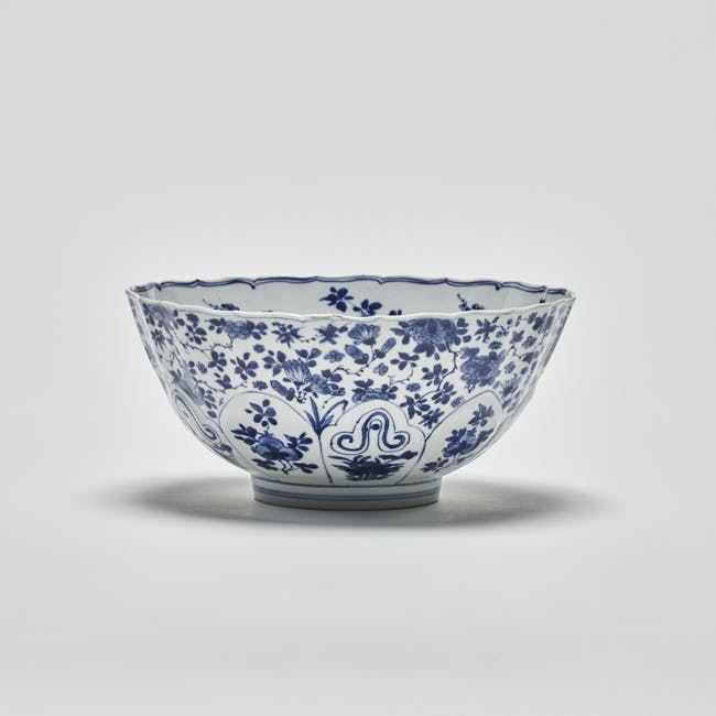 chinese blue and white porcelain bowl from the kangxi period