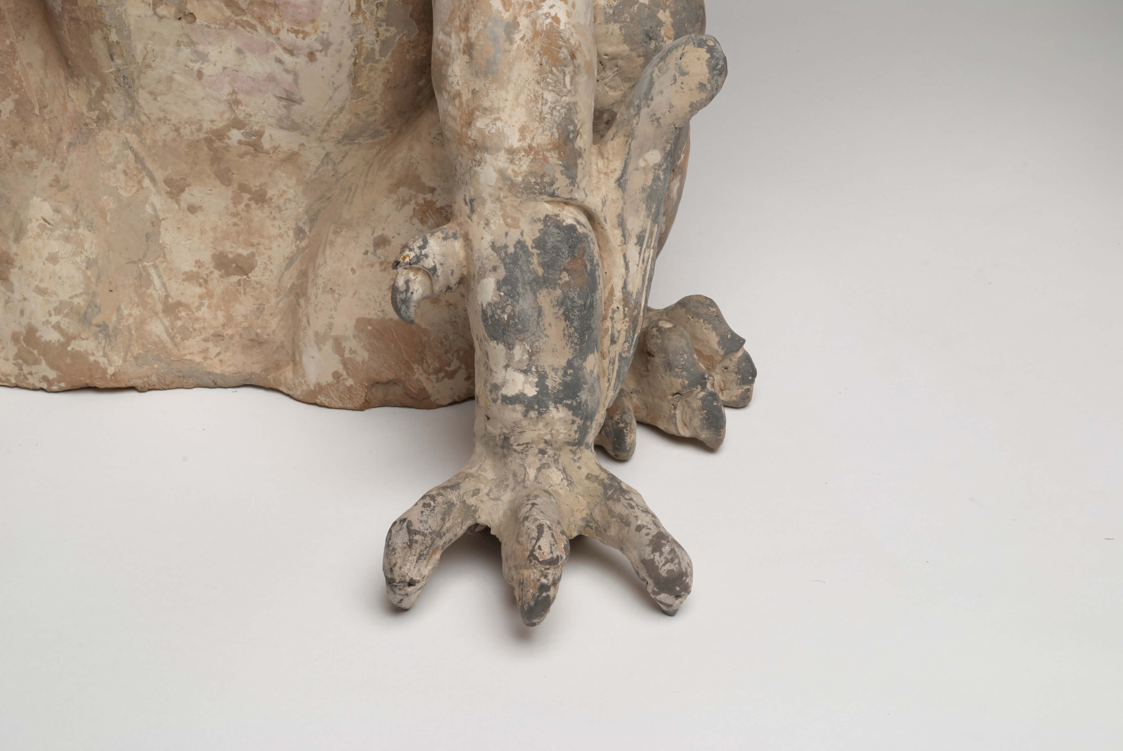pair of pottery lokapala, Zhenmoushou from the Tang Dynasty in China