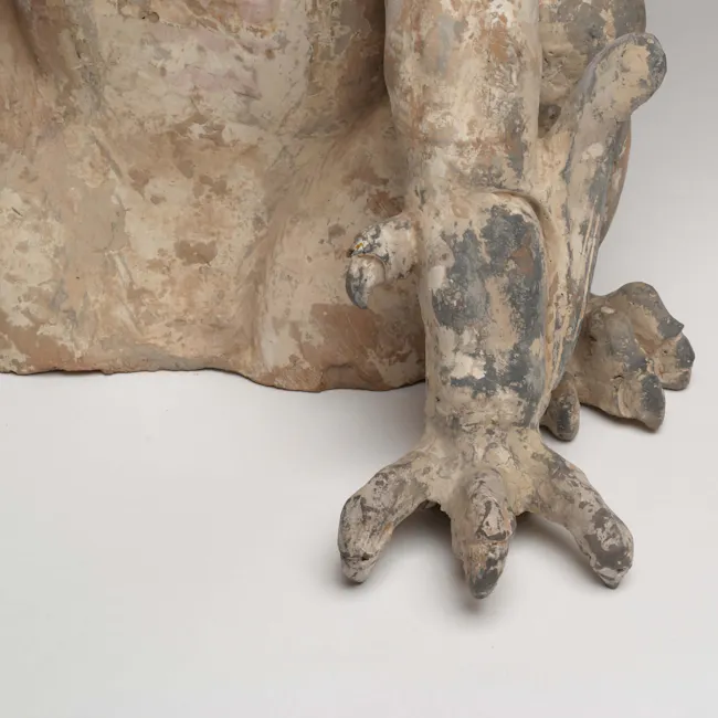 pair of pottery lokapala, Zhenmoushou from the Tang Dynasty in China