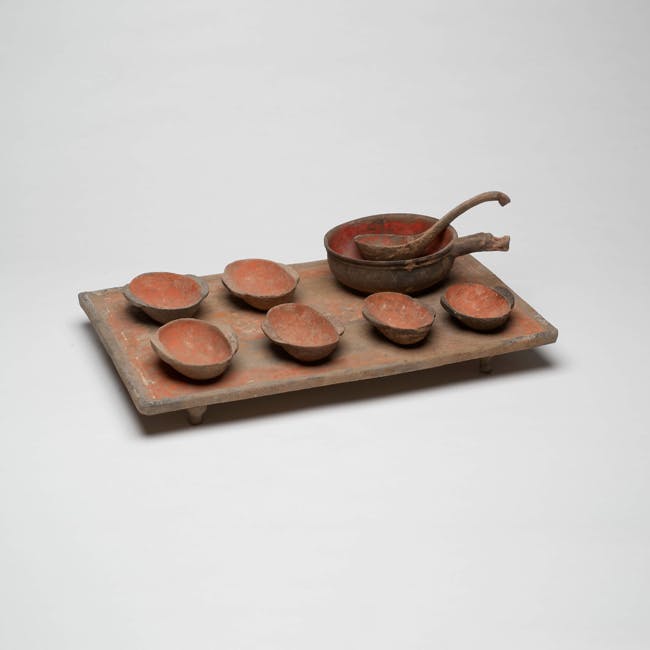 Chinese Pottery Tray Table from the Han Dynasty
