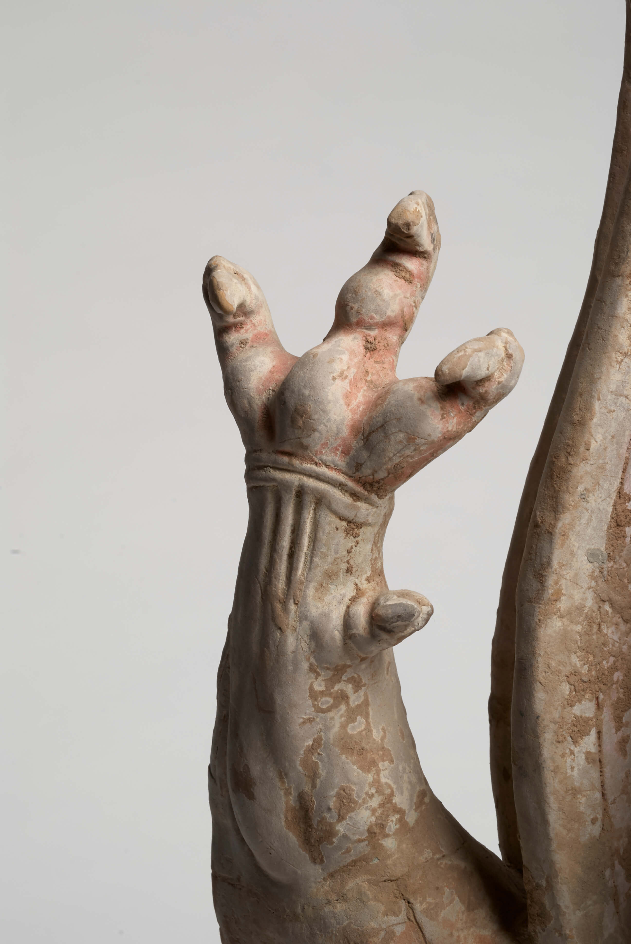 pair of pottery lokapala, Zhenmoushou from the Tang Dynasty in China