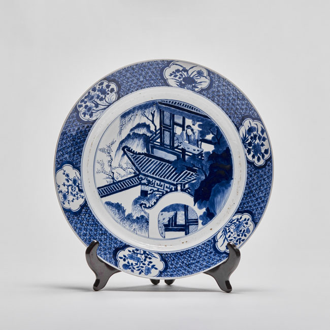 Chinese Blue and White Porcelain Dish