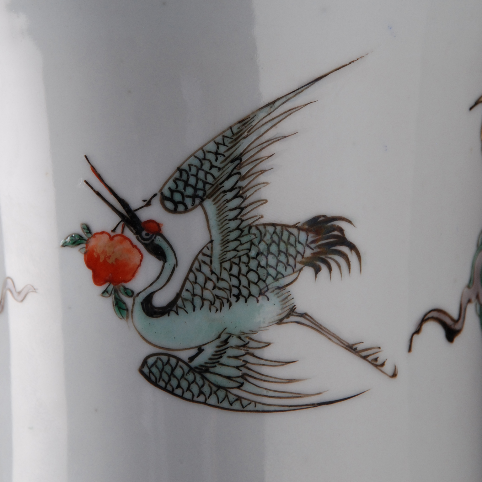 chinese famille verte porcelain auspicious vases from the Morgan and Garland collections