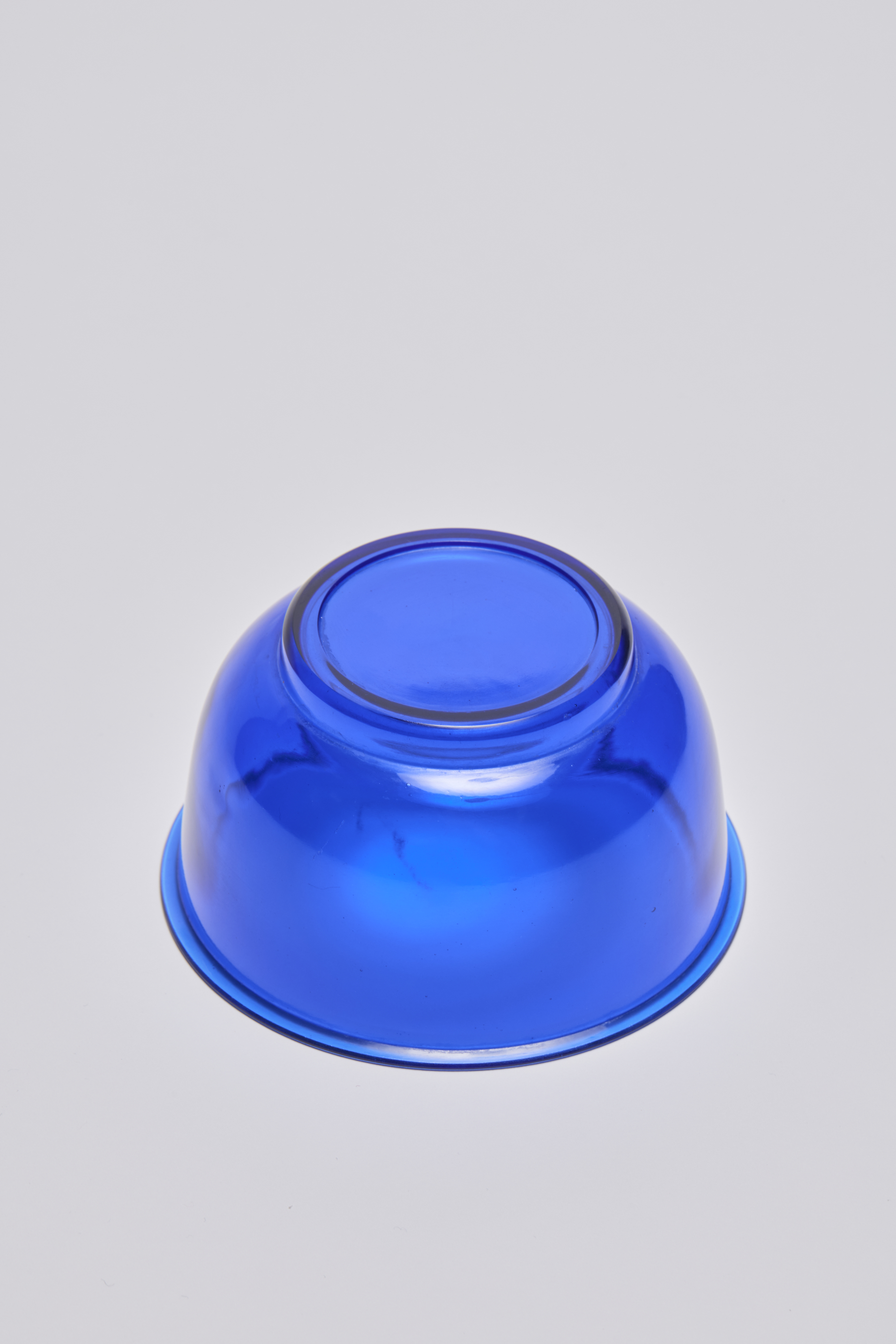 chinese works of art glass blue bowl daoguang period underisde