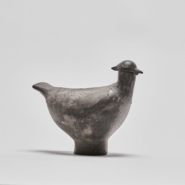 chinese pottery bird facing right