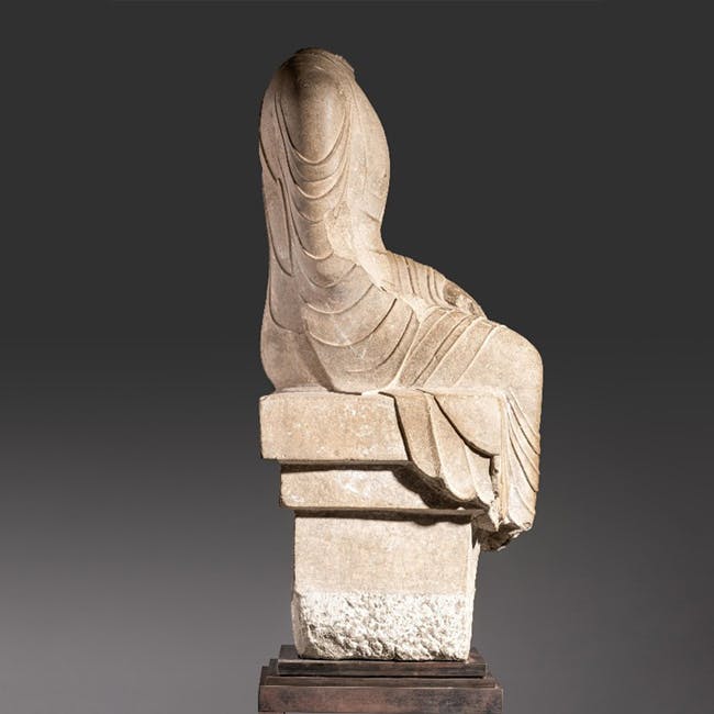 chinese limestone figure of buddha right side