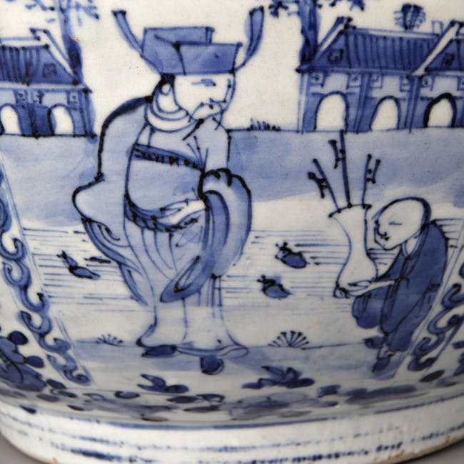Chinese Blue and White Porcelain Kraak Bowl