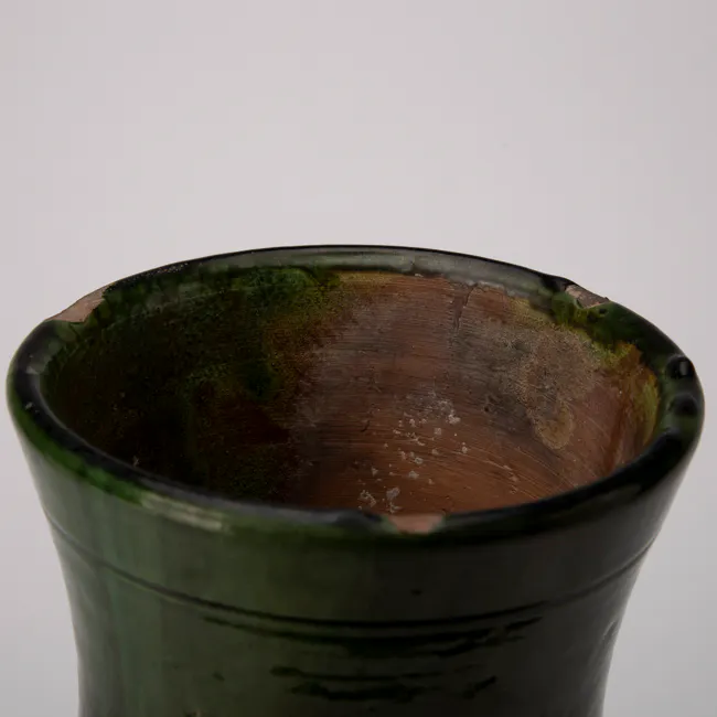 Pottery Green Glazed Vase from the Han dynasty