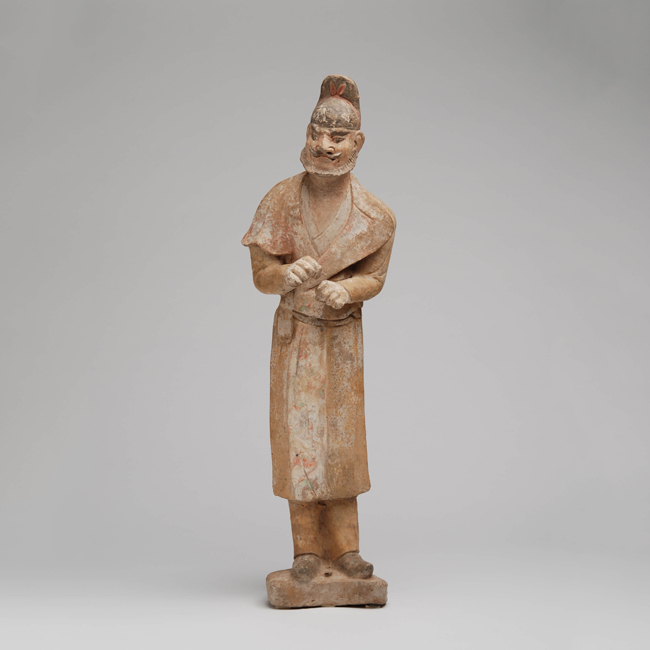 Chinese Pottery Horse and Groom from the Tang Dynasty