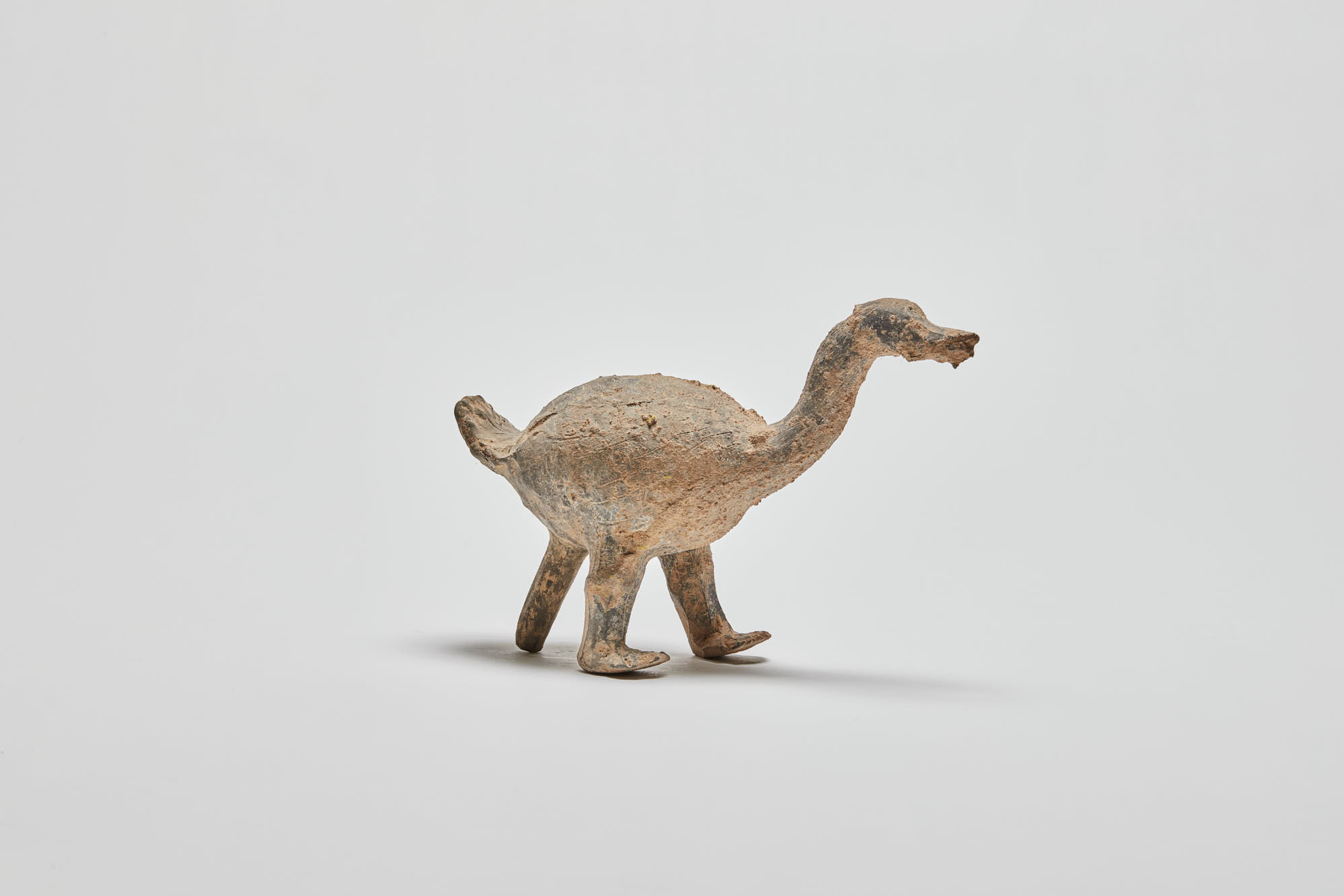 Chinese Pottery Model of Goose from the Han Dynasty front right side