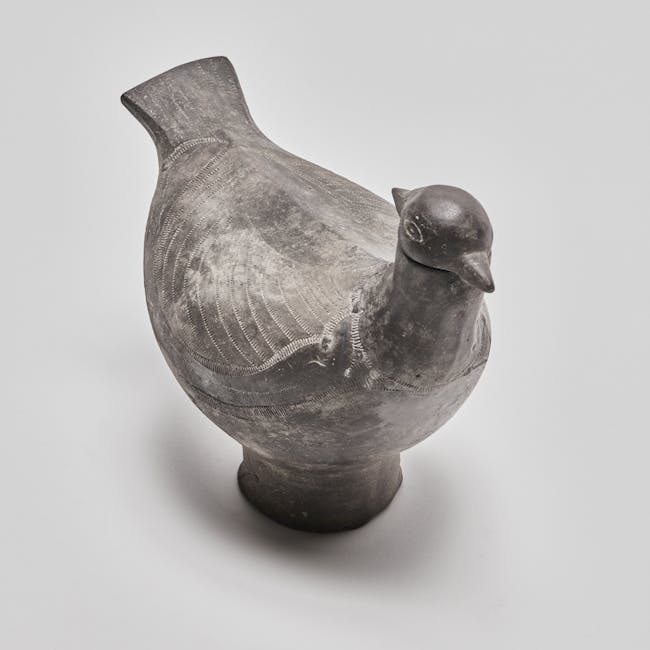 chinese pottery bird above