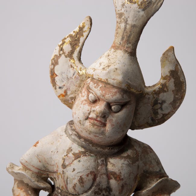 Chinese Pottery Lokapala from the Tang Dynasty