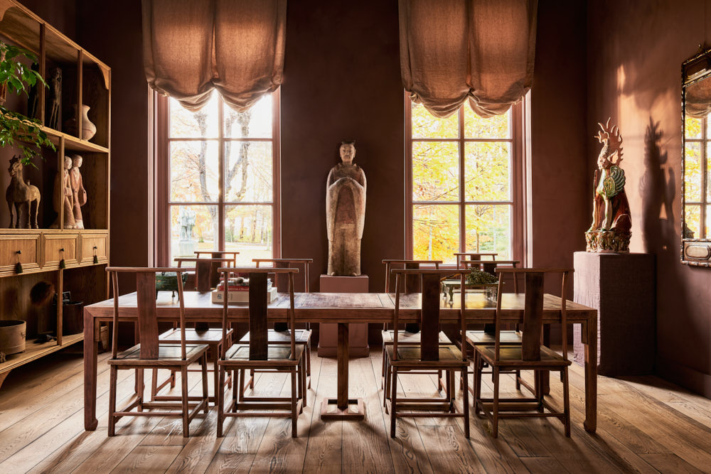 dining room, northern qi, civil official, zhenmoushou, earth spirits, horse