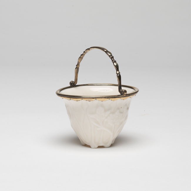 blanc de chine cup with mounts from the kangxi period in china