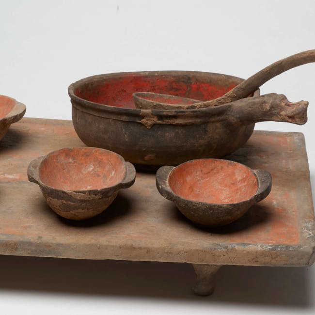 Chinese Pottery Serving Table from the Han Dynasty