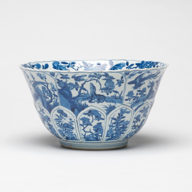 Chinese Blue and White Porcelain Bowl from the kangxi period