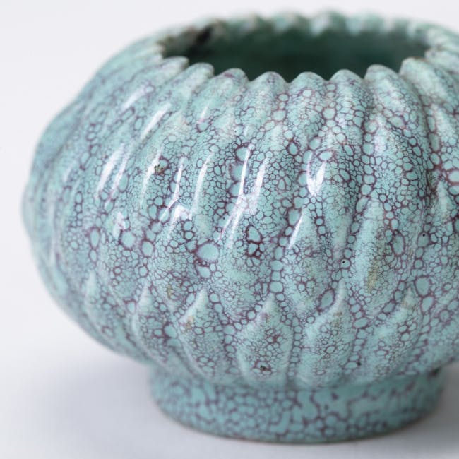 chinese coloured porcelain robin's egg glazed waterpot detail turquoise blue