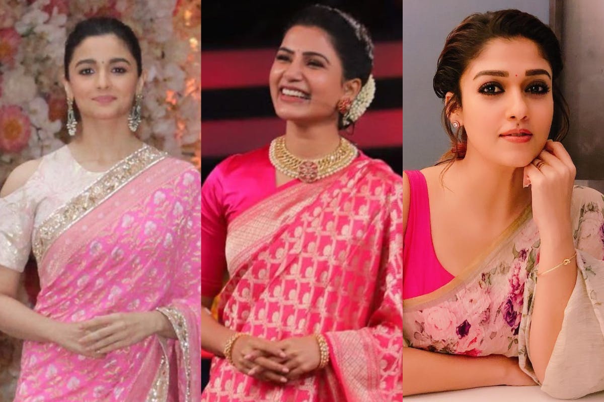 5 Celeb approved sarees to pink up Diwali 