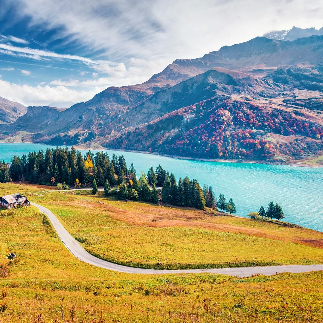 Le Lac de Roselend en savoie
