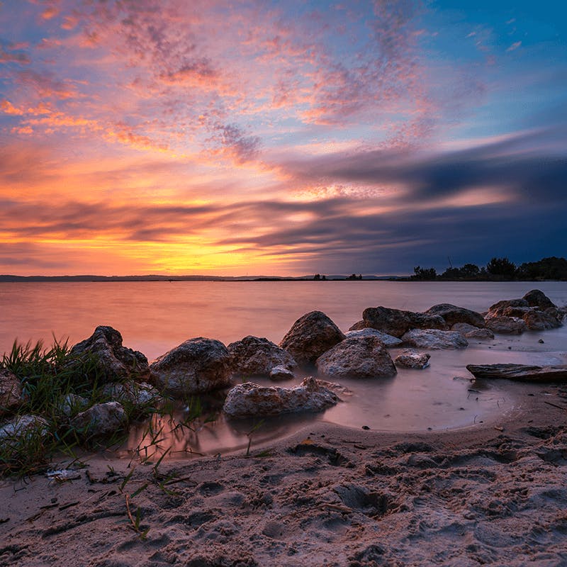 Le lac de Carcans-Hourtin en Aquitaine