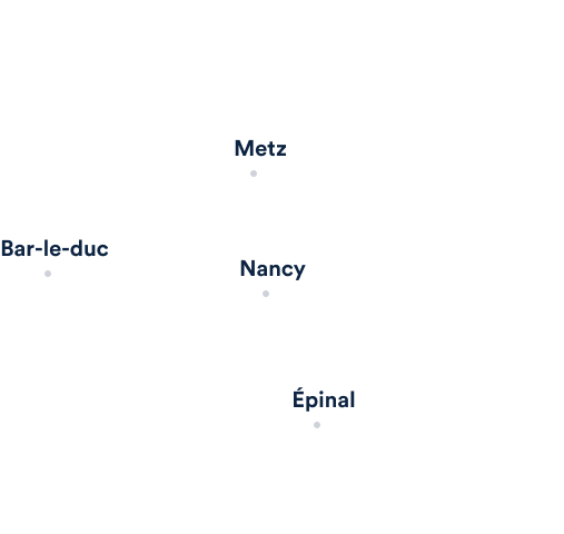 La carte de la Lorraine