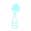 Icono de una botella de champagne