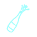 Icono de una botella de champagne