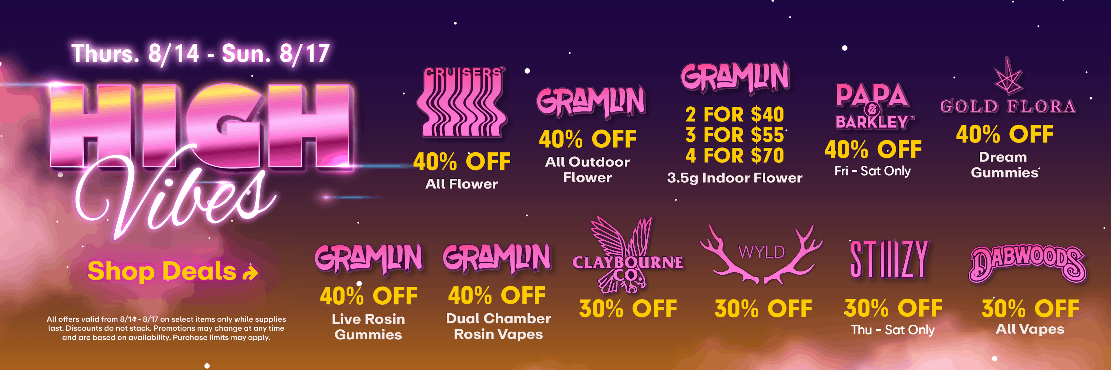 High Vibes - Up to 40% off