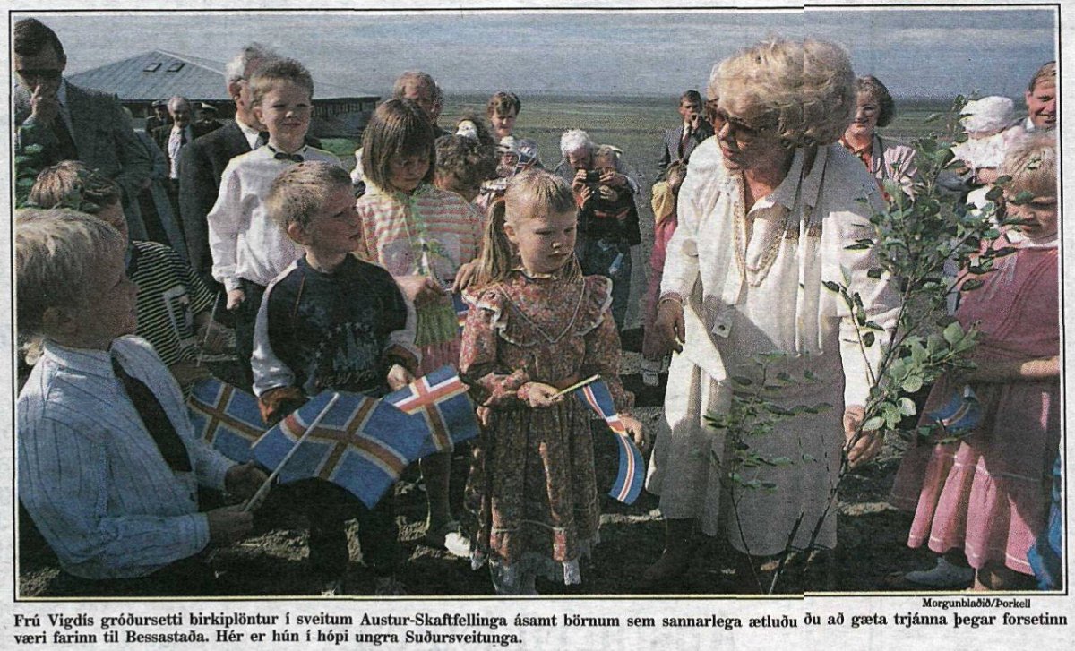 Til hamingju Vigdís Finnbogadóttir! - Vatnajökulsþjóðgarður