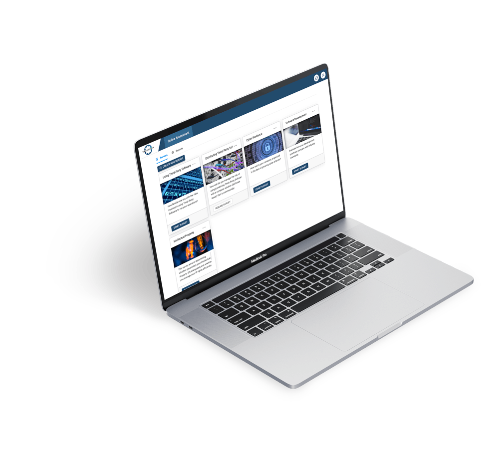 Laptop mit dem IP AUDIT-Tool