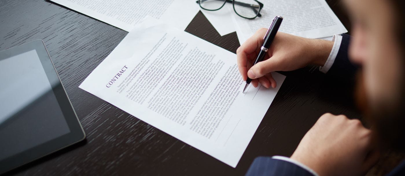 man who signs a software escrow agreement