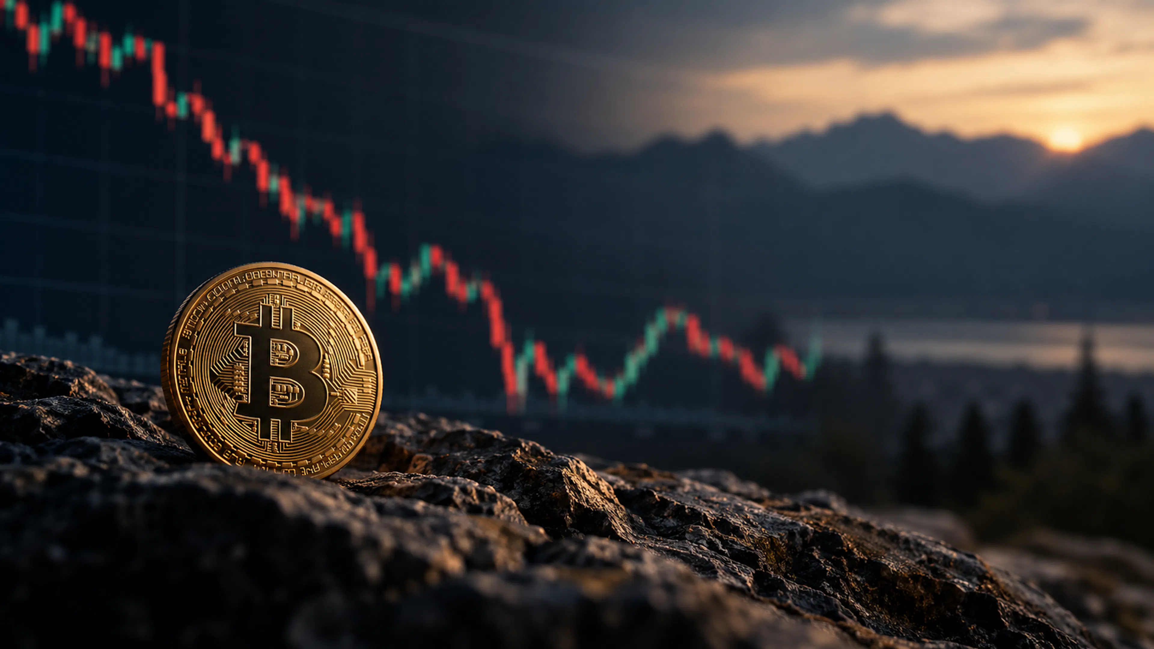Bitcoin market chart during a potential bear-market bottoming phase