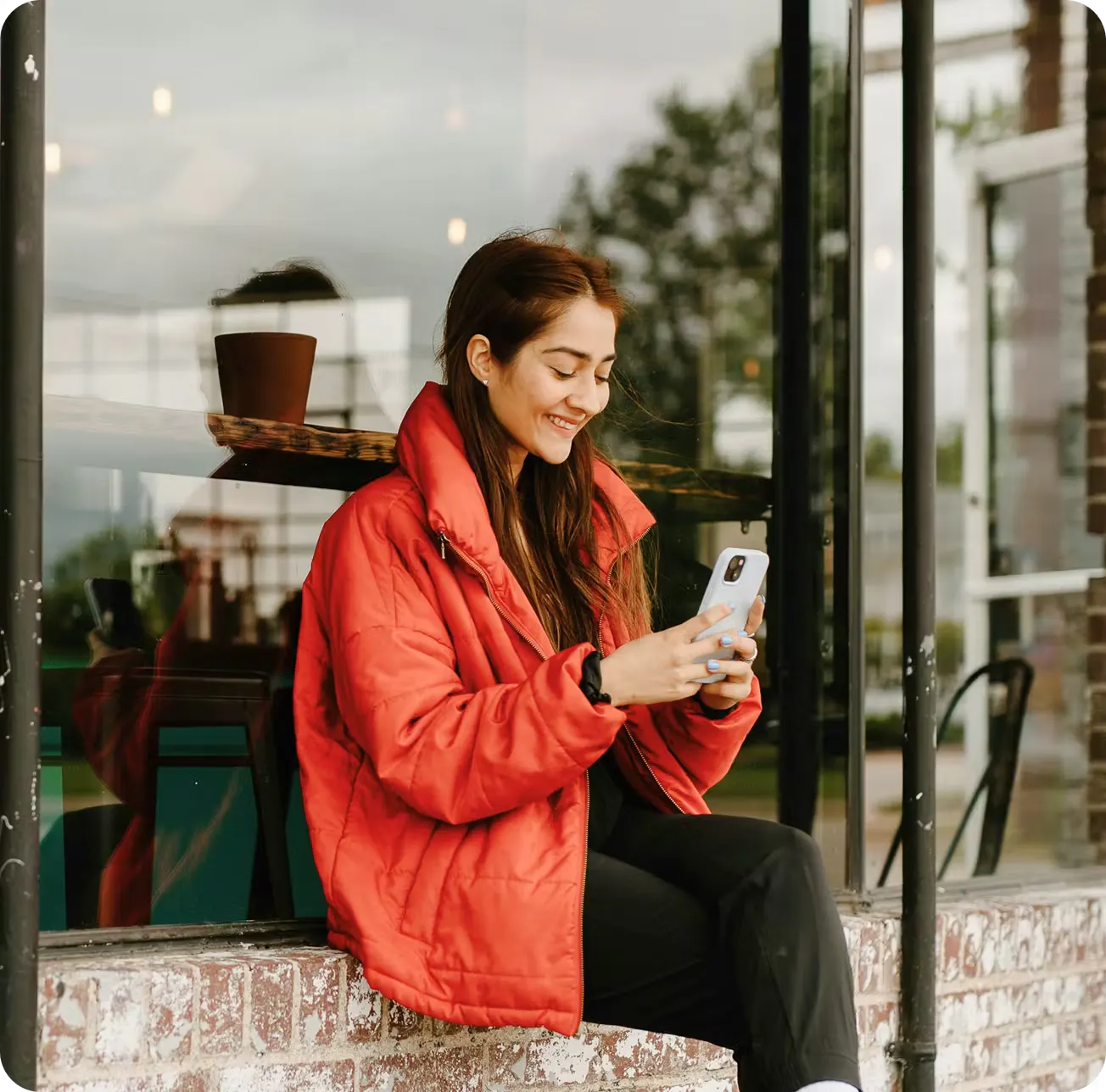 Customer using a mobile phone to request an OTC crypto trade with VBX