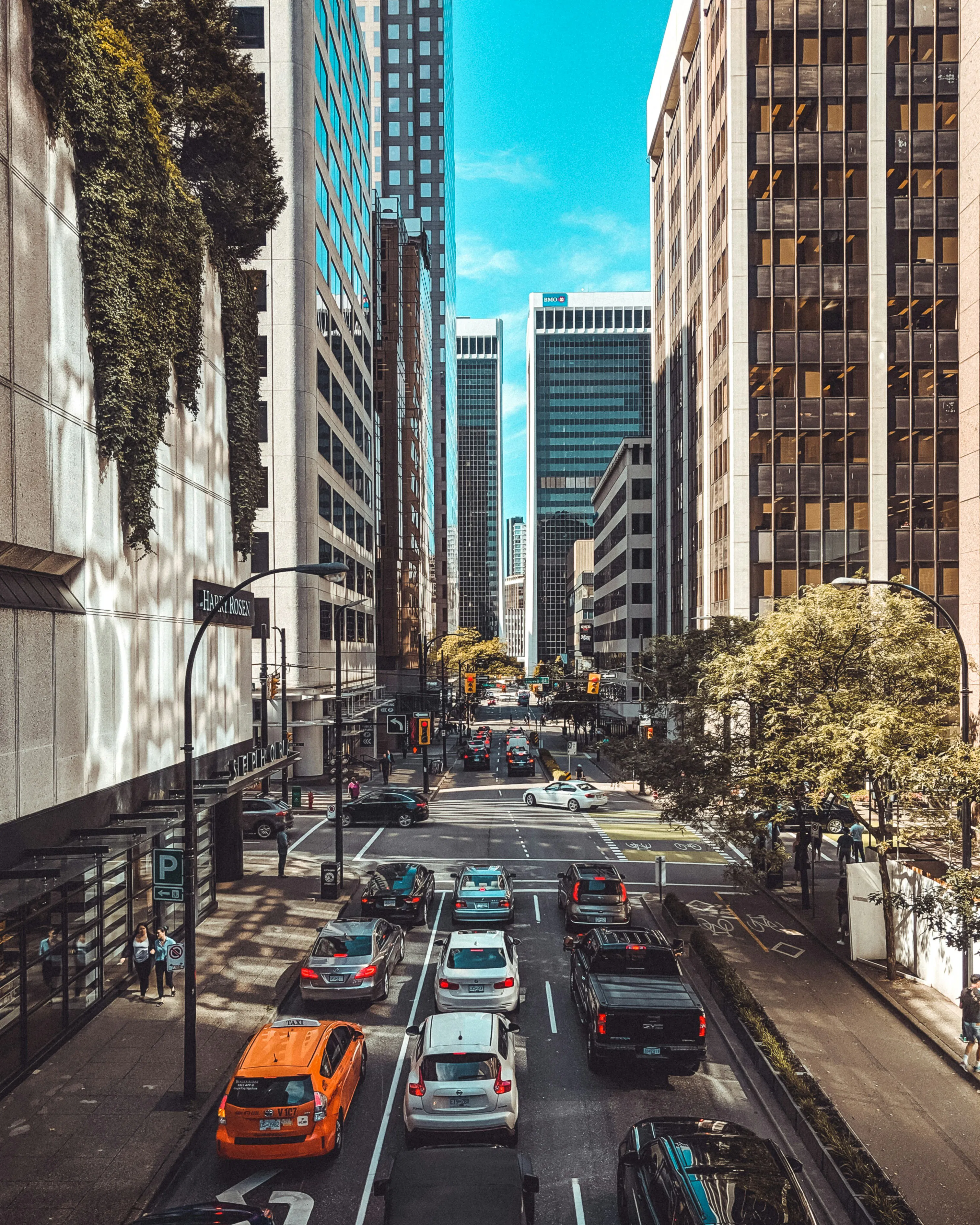 Downtown Vancouver retail corridor near Vancouver Bitcoin storefront location.