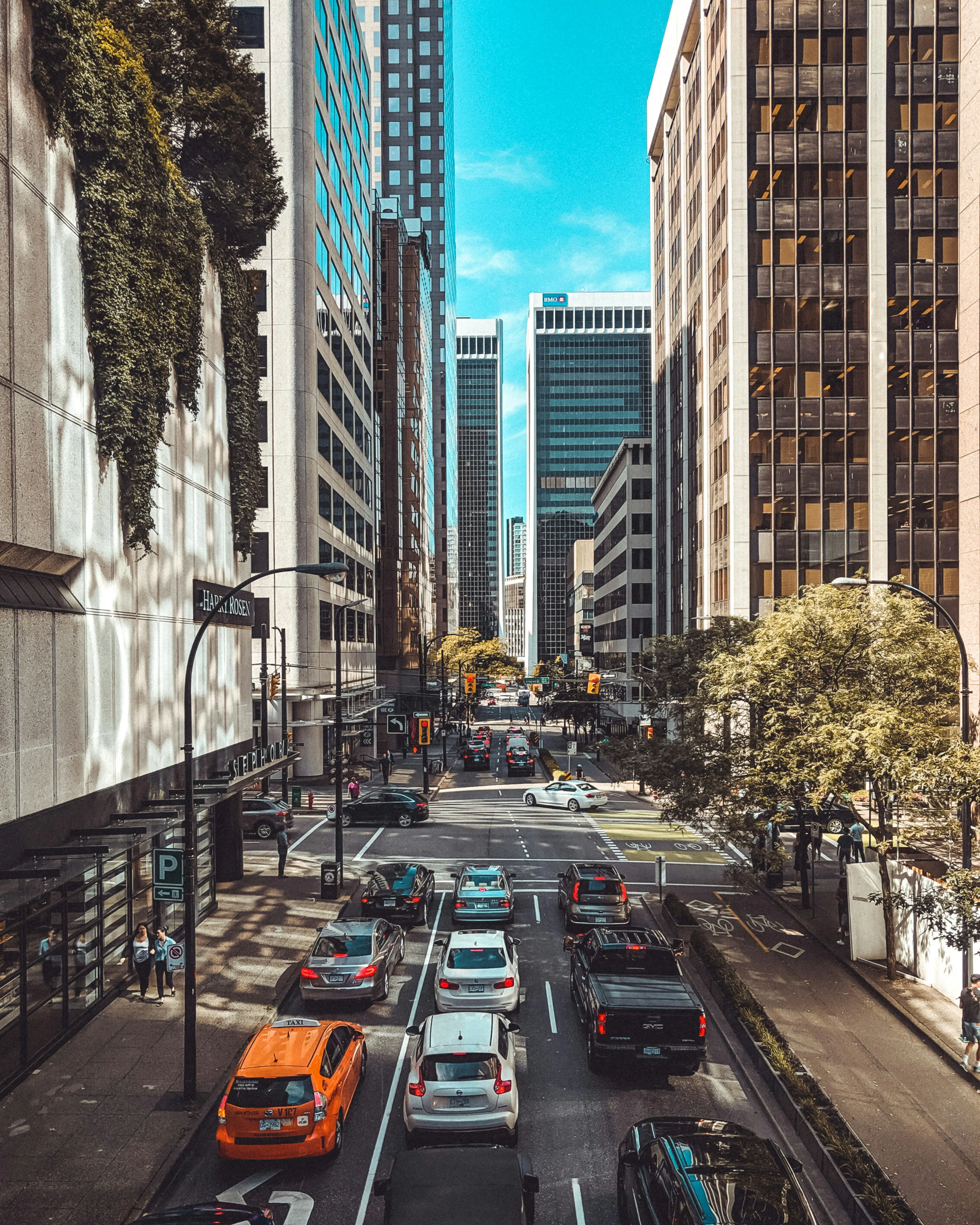 Downtown Vancouver retail corridor near Vancouver Bitcoin storefront location.