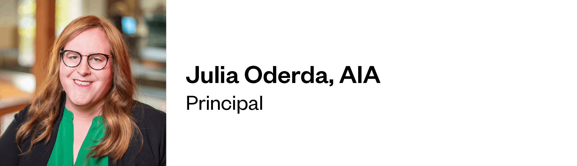 Julia Oderda, AIA