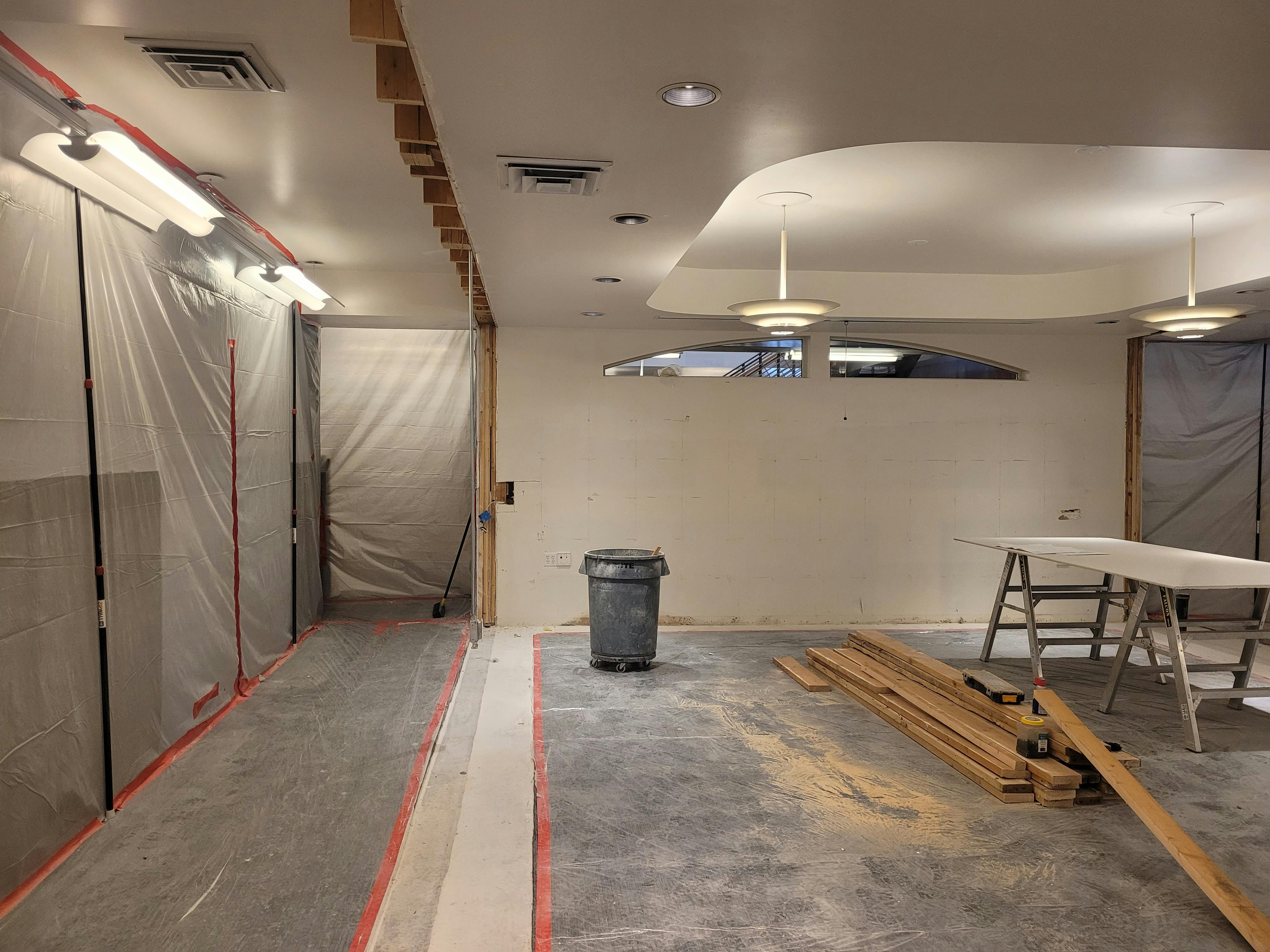 Office under construction
