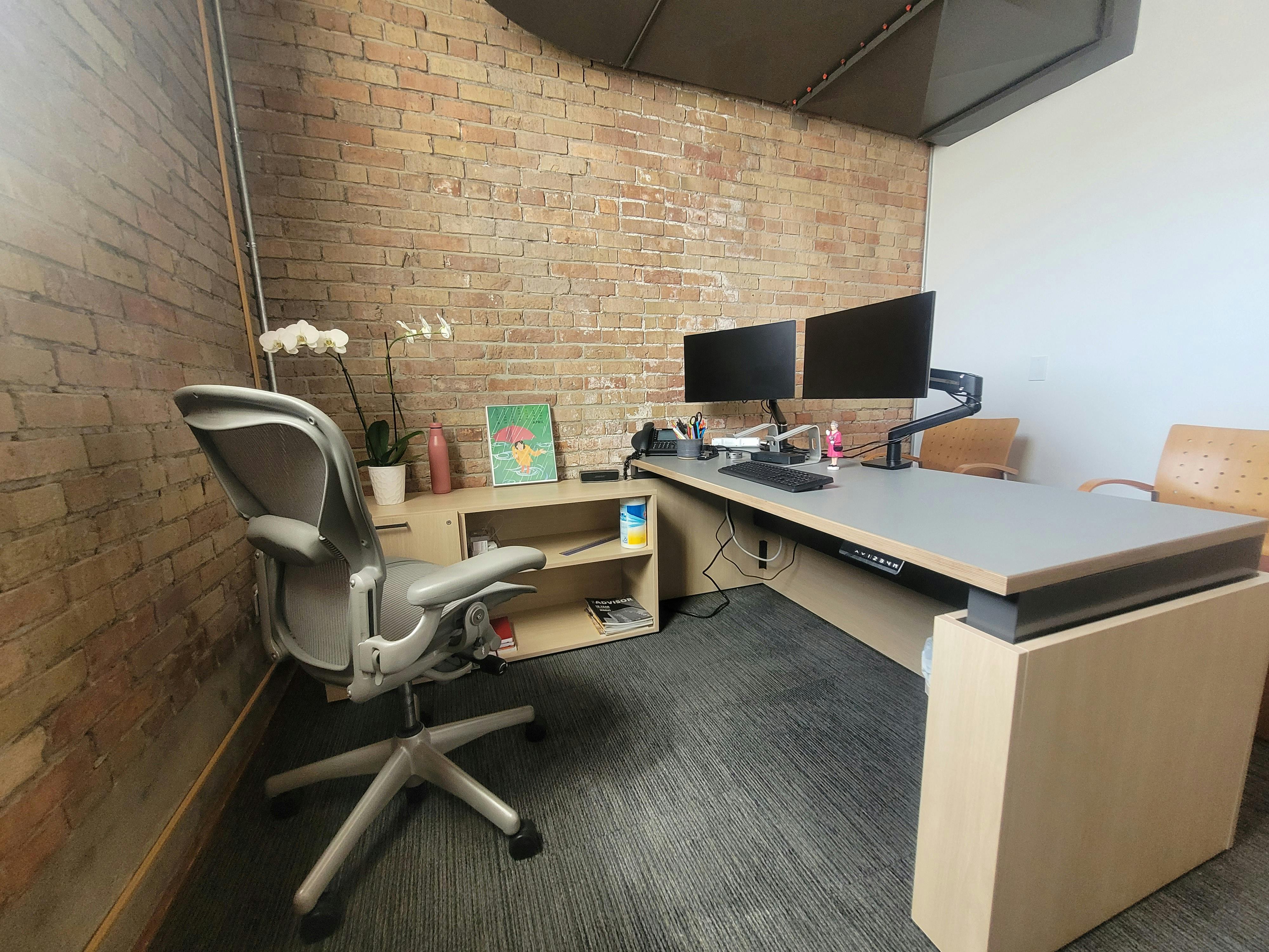 Office with new furniture