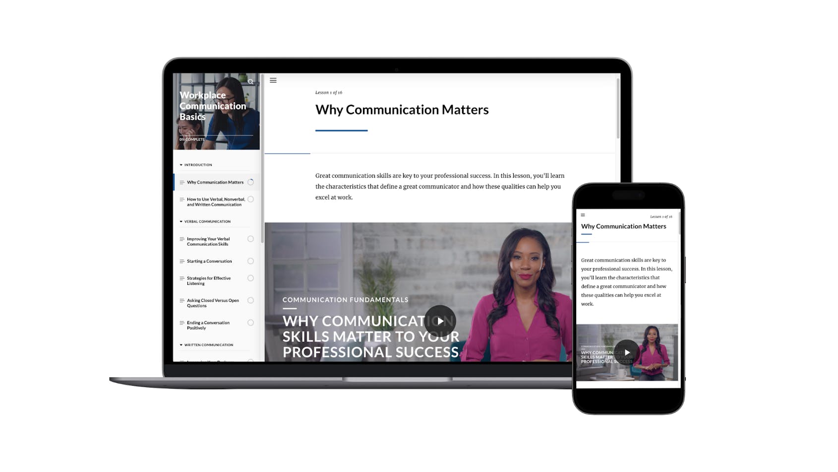 Rise op een tablet en een smartphone