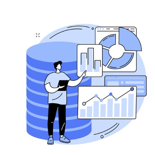 Lesgever bekijkt verschillende grafieken met learning analytics