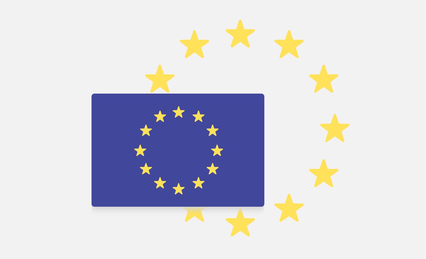 In the picture - European Union Flag