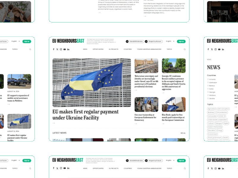 In the picture - screens from site eu neighbours east