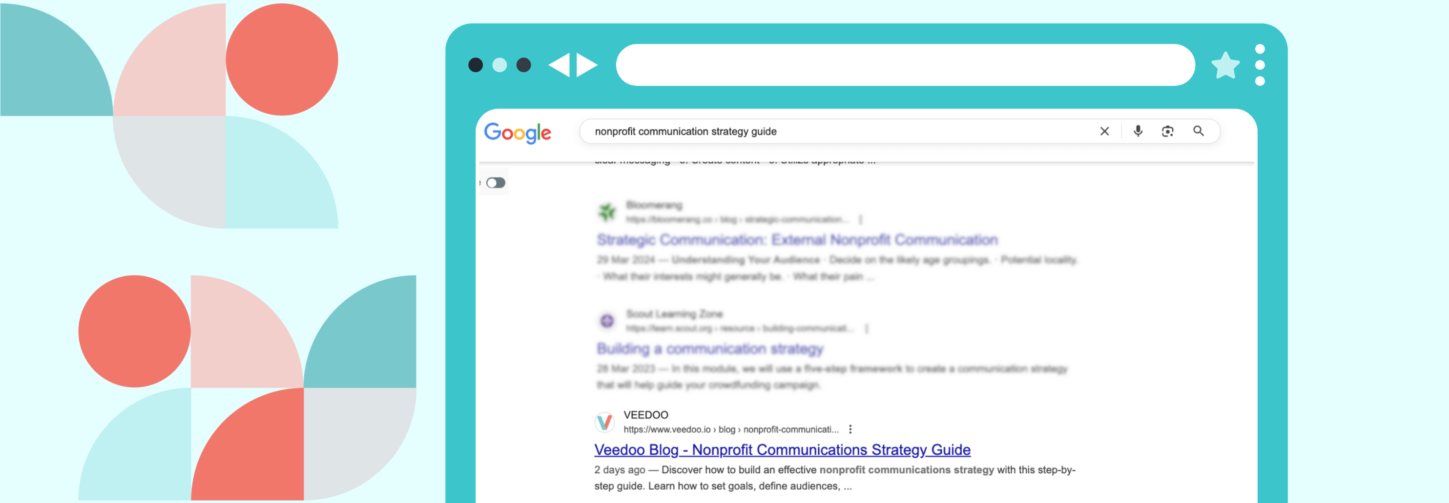 In the picture - search results with SEO title