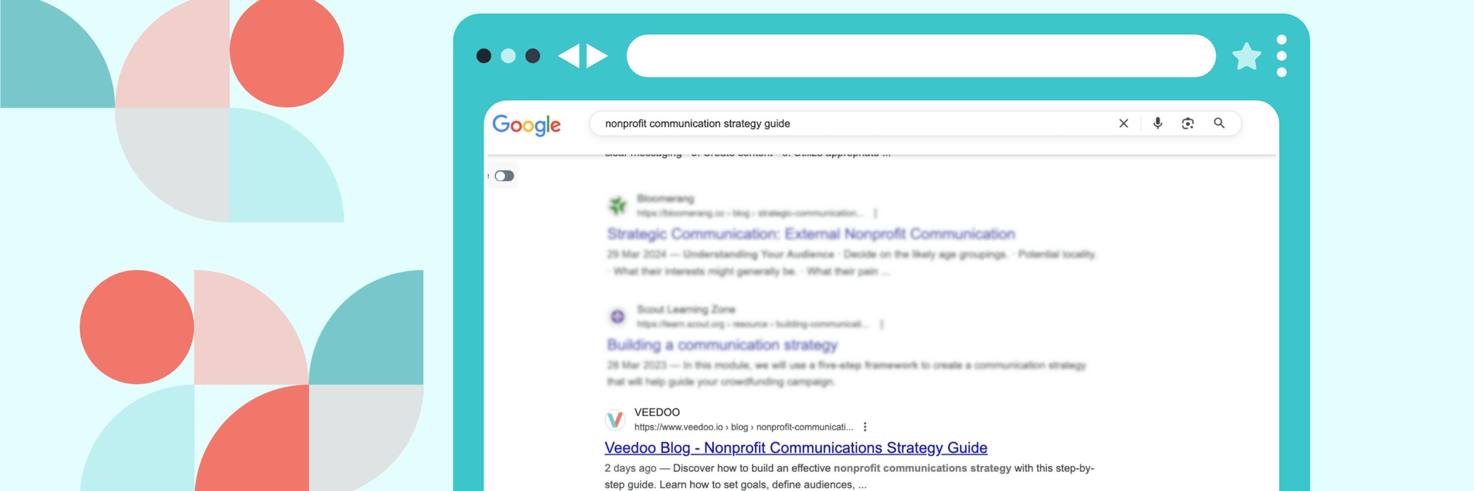 In the picture - search results with SEO title