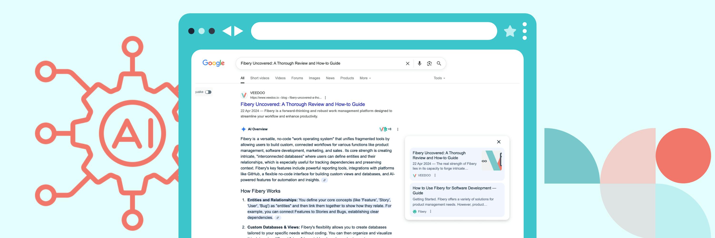 In the picture - search result with headers
