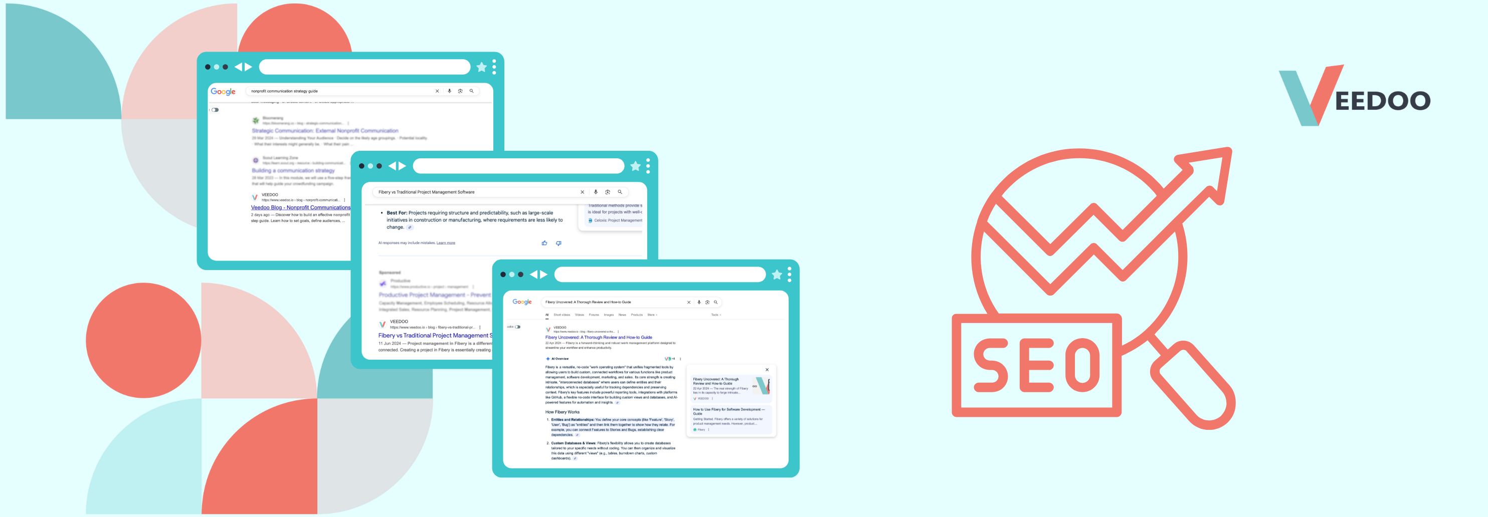 In the picture - AI overview results with Veedoo site