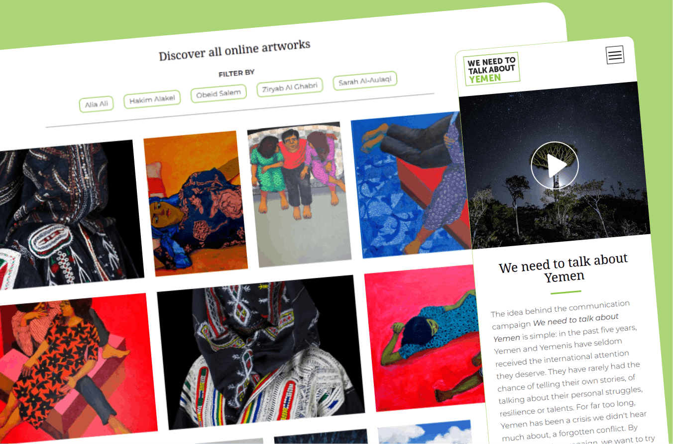 In the picture - screen of Talk about Yemen site