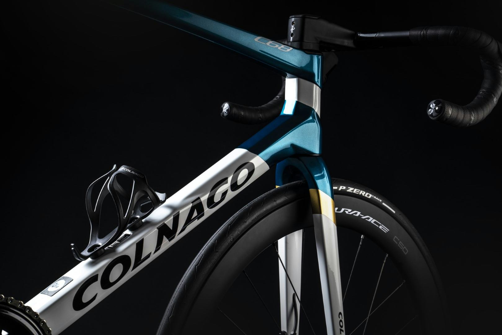 colnago c68 blue white gold