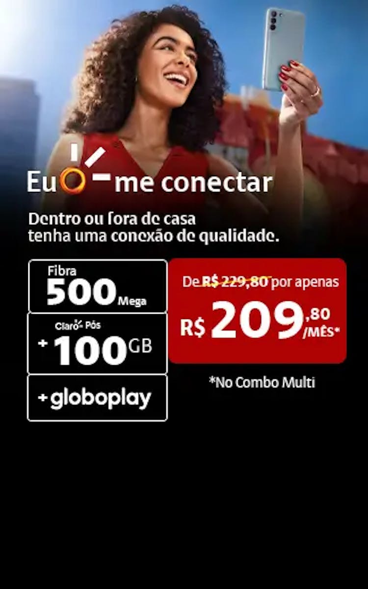 Claro Internet 500 mega com pós 100GB