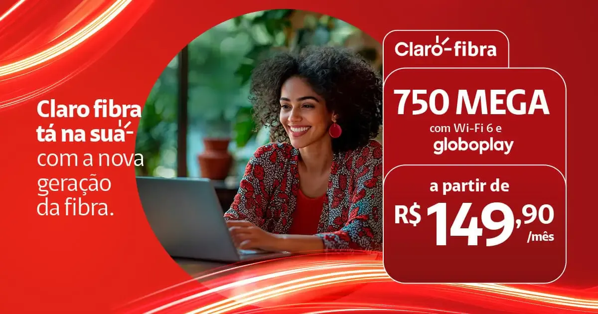 Claro Internet 750 Mega | 0800 267 2121 | A partir R$149,90